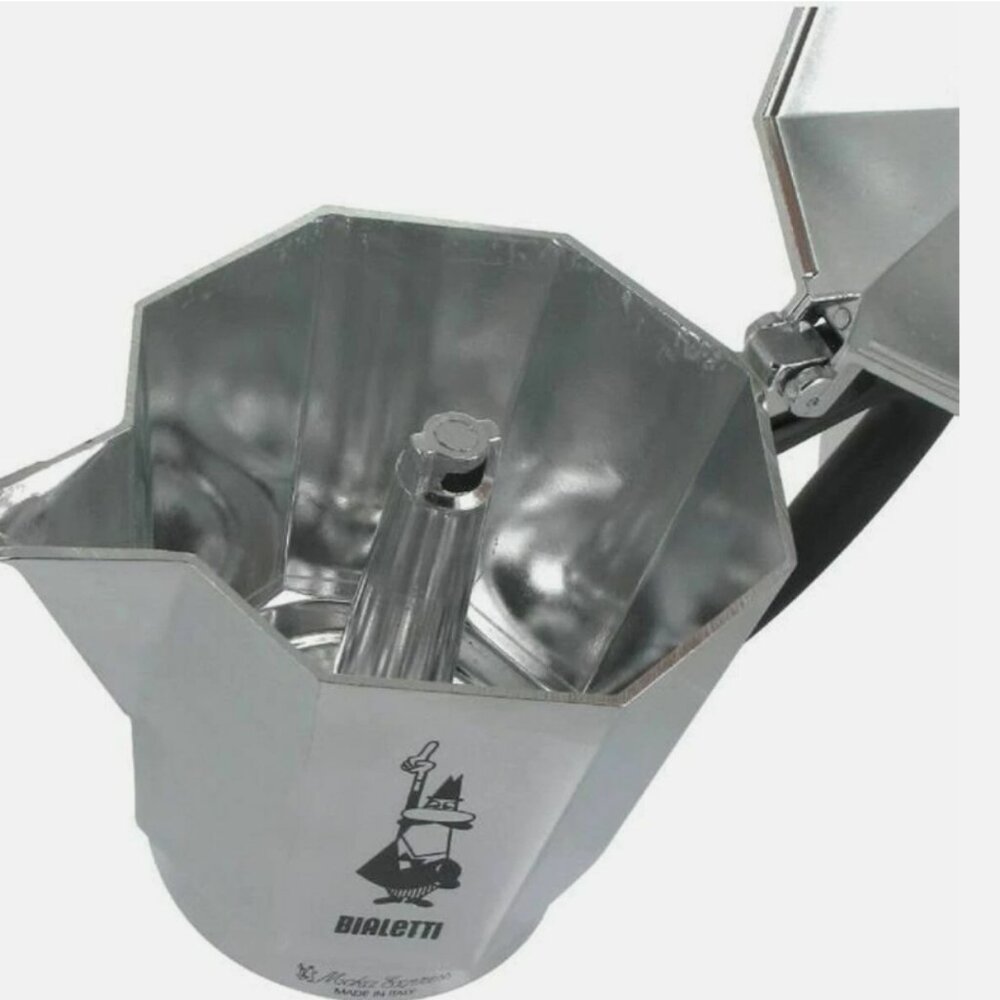 Bialetti  MOKA EXPRESS 3-Cup Stovetop Coffee Maker - Expresso Silver New - Picture 12 of 15